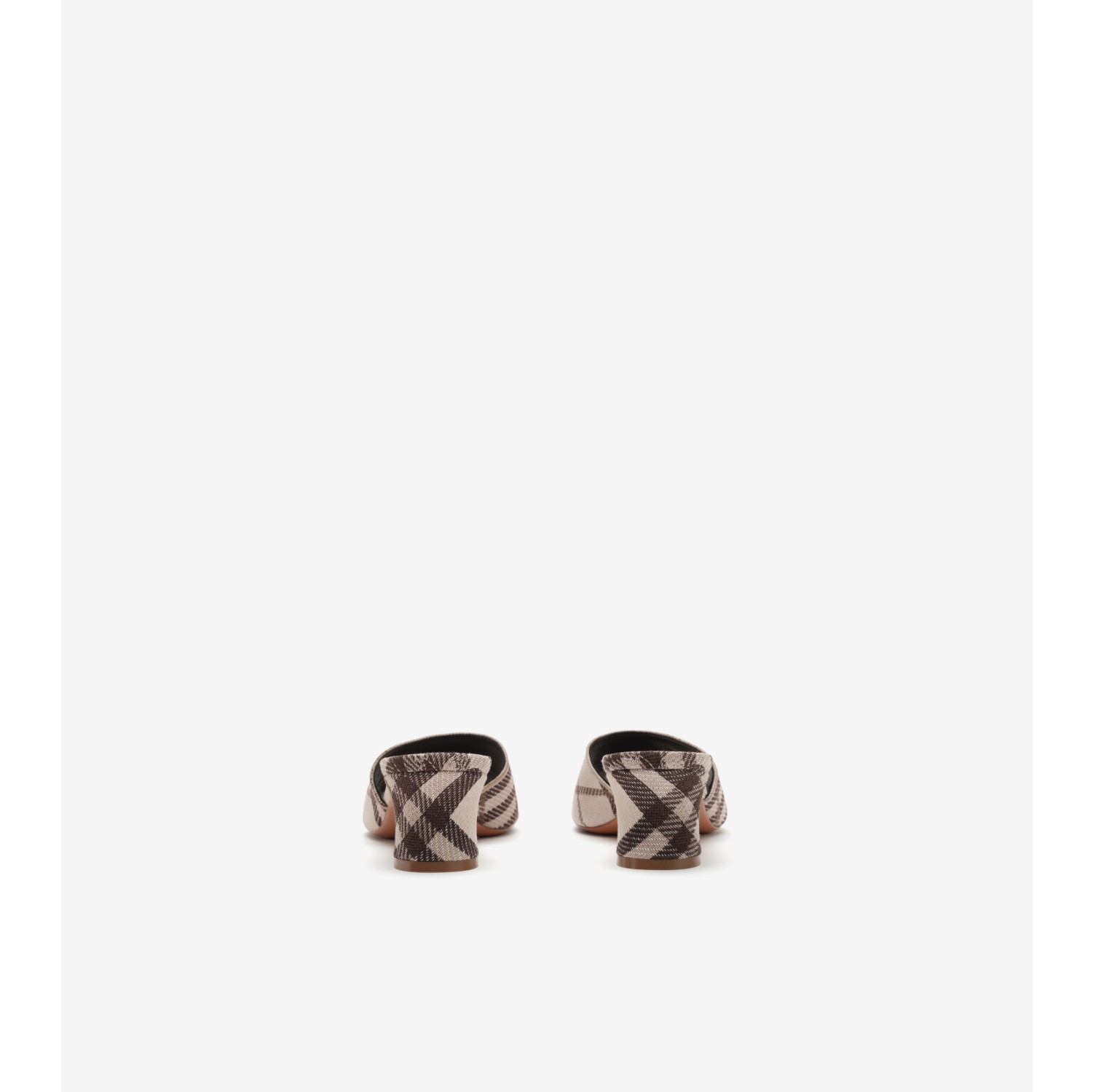 Check Sloane Mules​ in Light beige - Women | Burberry® Official
