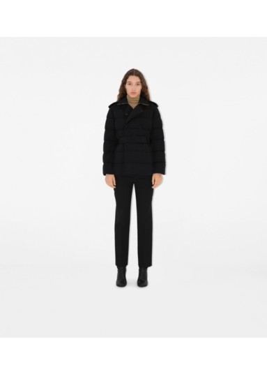 Short Nylon Puffer Coat