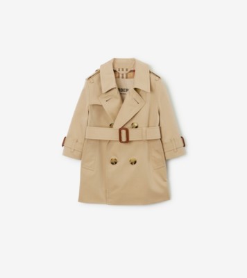 Burberry trench sales coat kids yellow