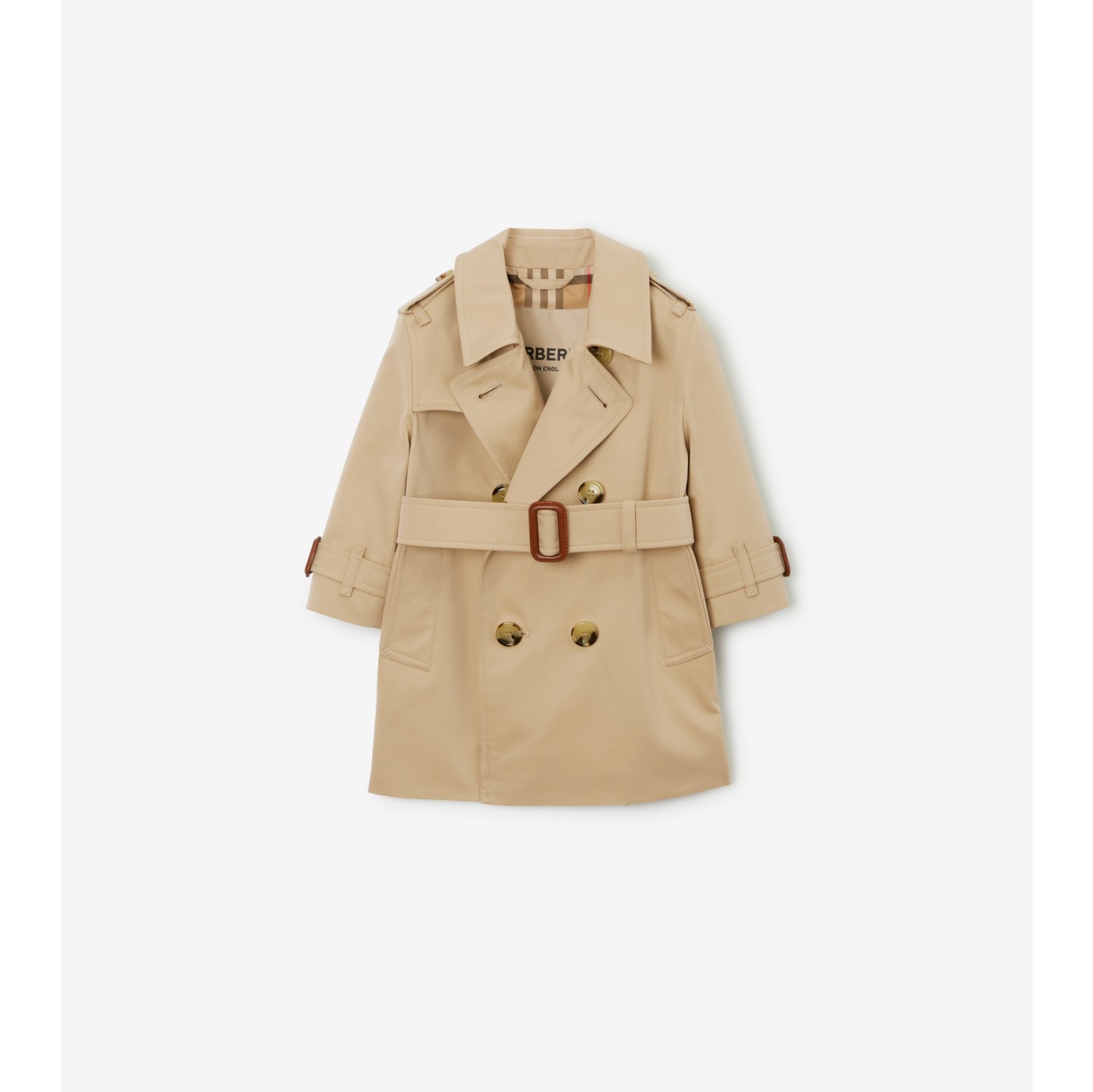 Gabardine Trench Coat in Honey Burberry Official