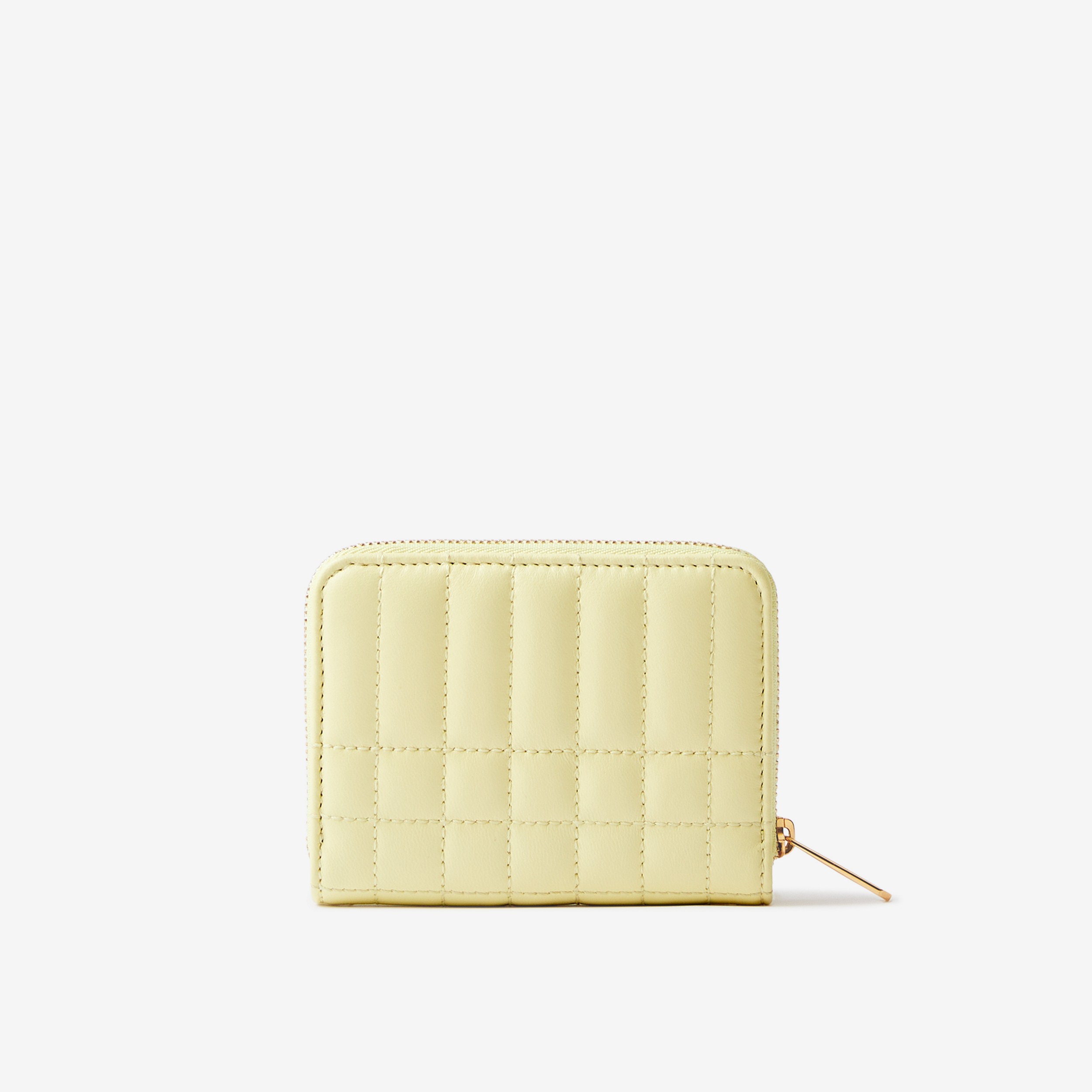 Quilted Leather Lola Zip Wallet in Cool Lemon - Women | Burberry® Official - 3