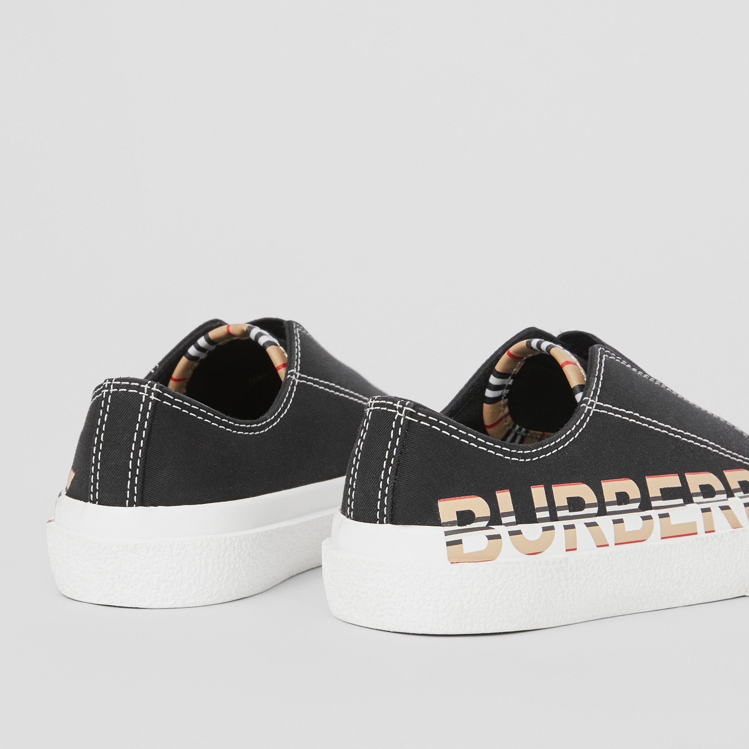 Sneaker aus Baumwollgabardine mit Burberry-Logo (Schwarz) - Kinder | Burberry® - 2