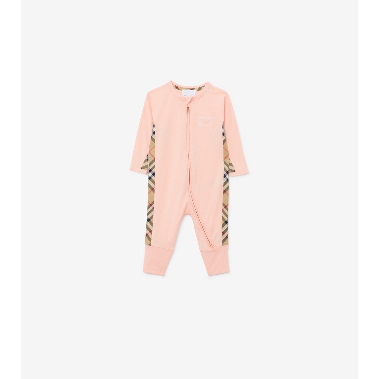 Cotton Blend Three-piece Baby Gift Set in Pale peach - Children | Burberry®  Official