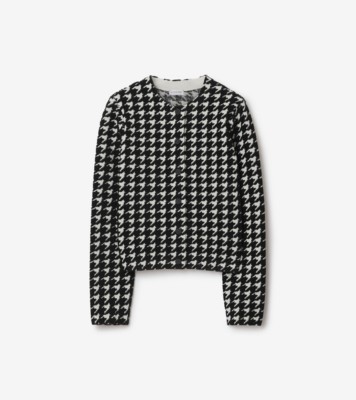Houndstooth Nylon Blend Dress in Black - Women, Technical | Burberry®  Official