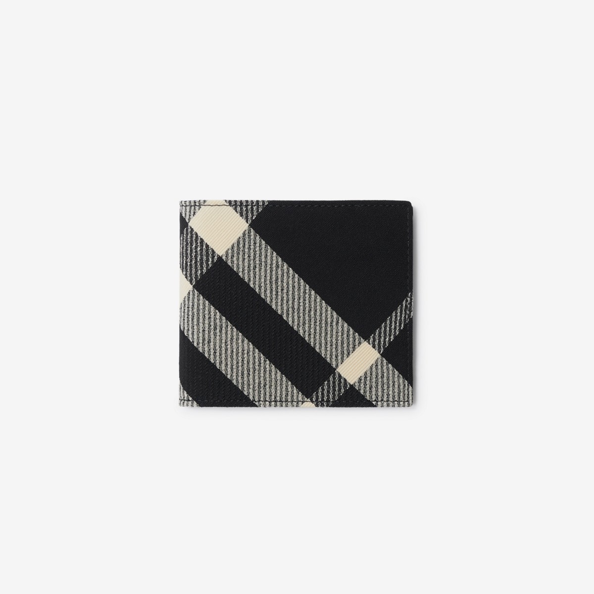 Burberry Check Bifold Wallet In Black/calico
