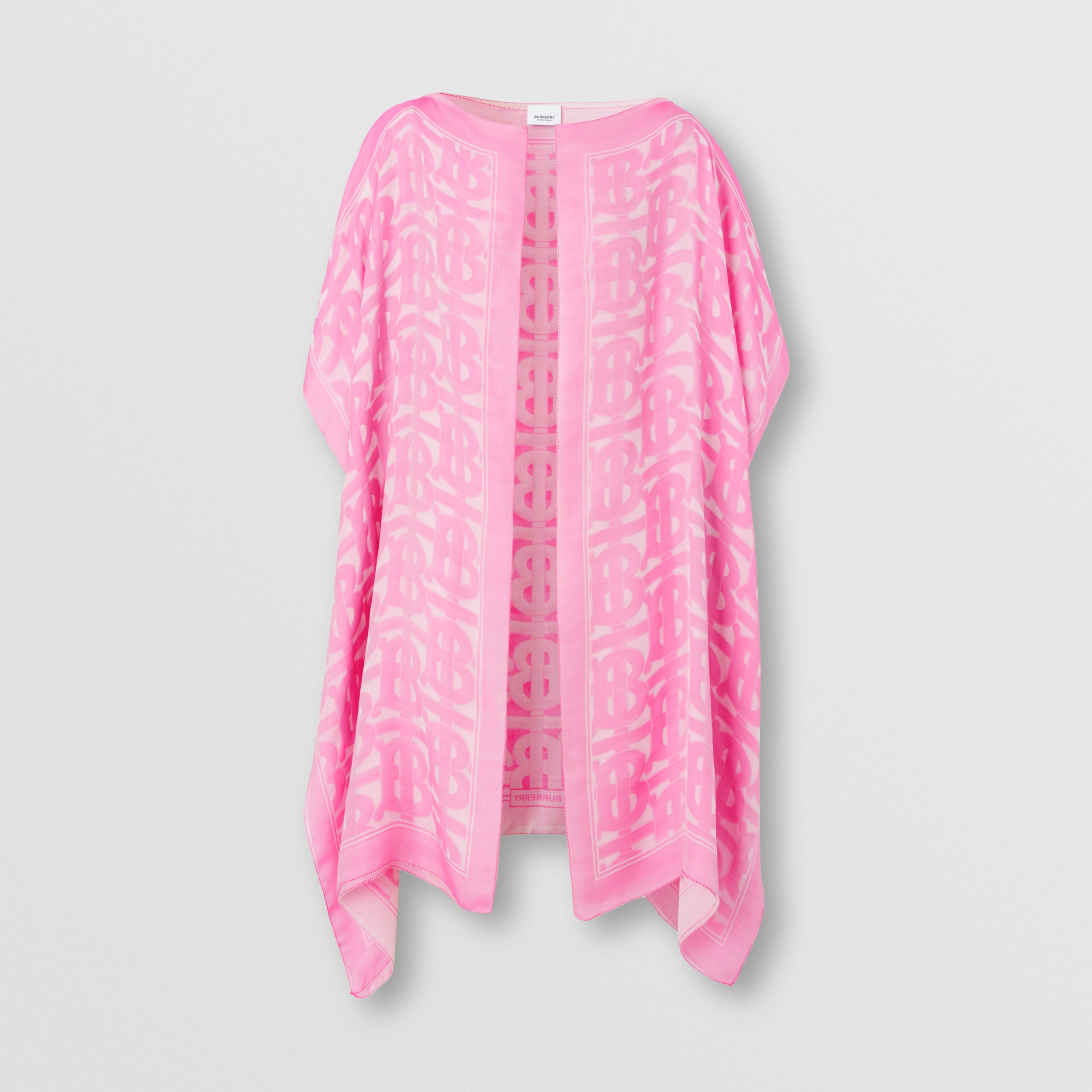 monogram-silk-chiffon-jacquard-cape-in-bubblegum-pink-women