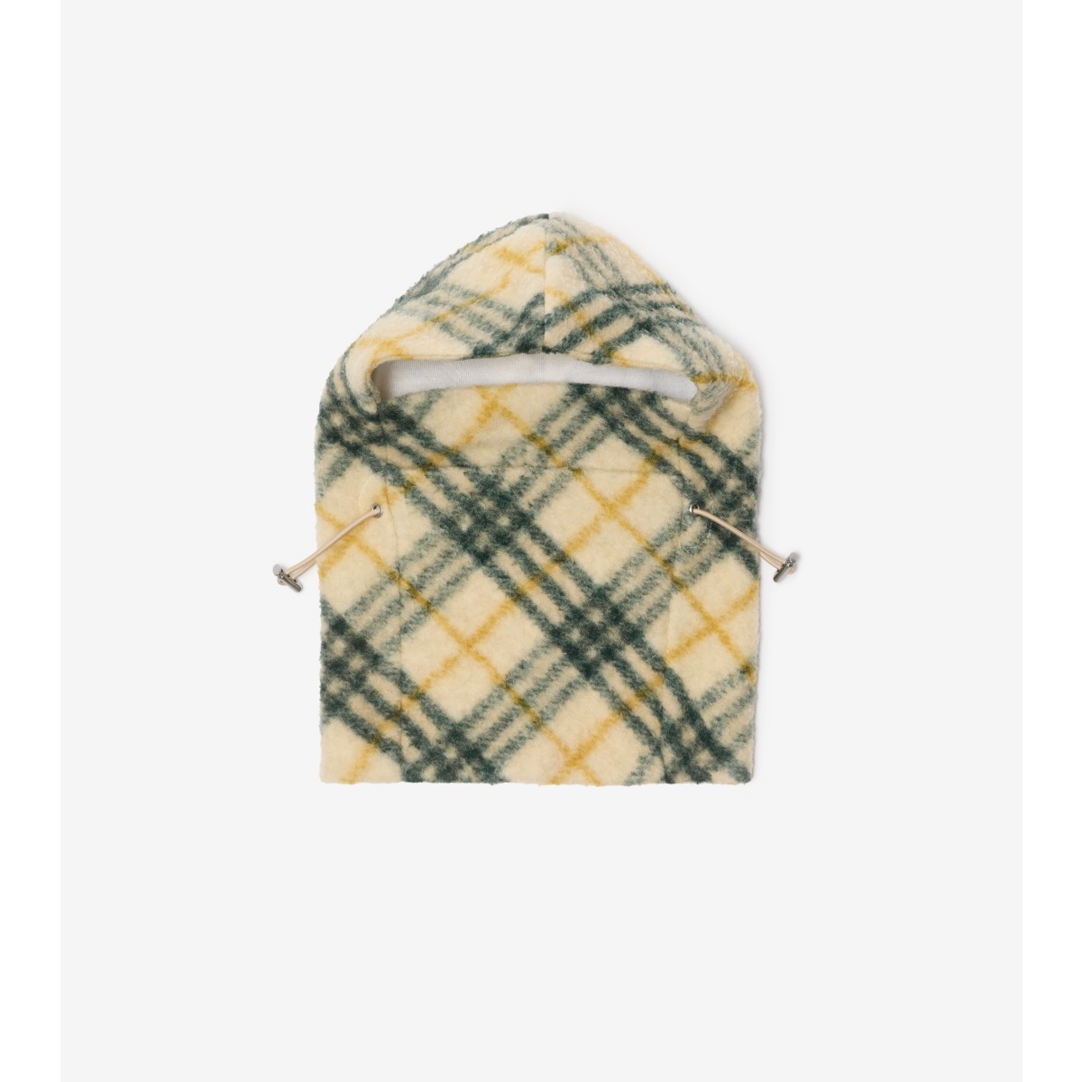 Shop Burberry Check Fleece Snood In Anchor