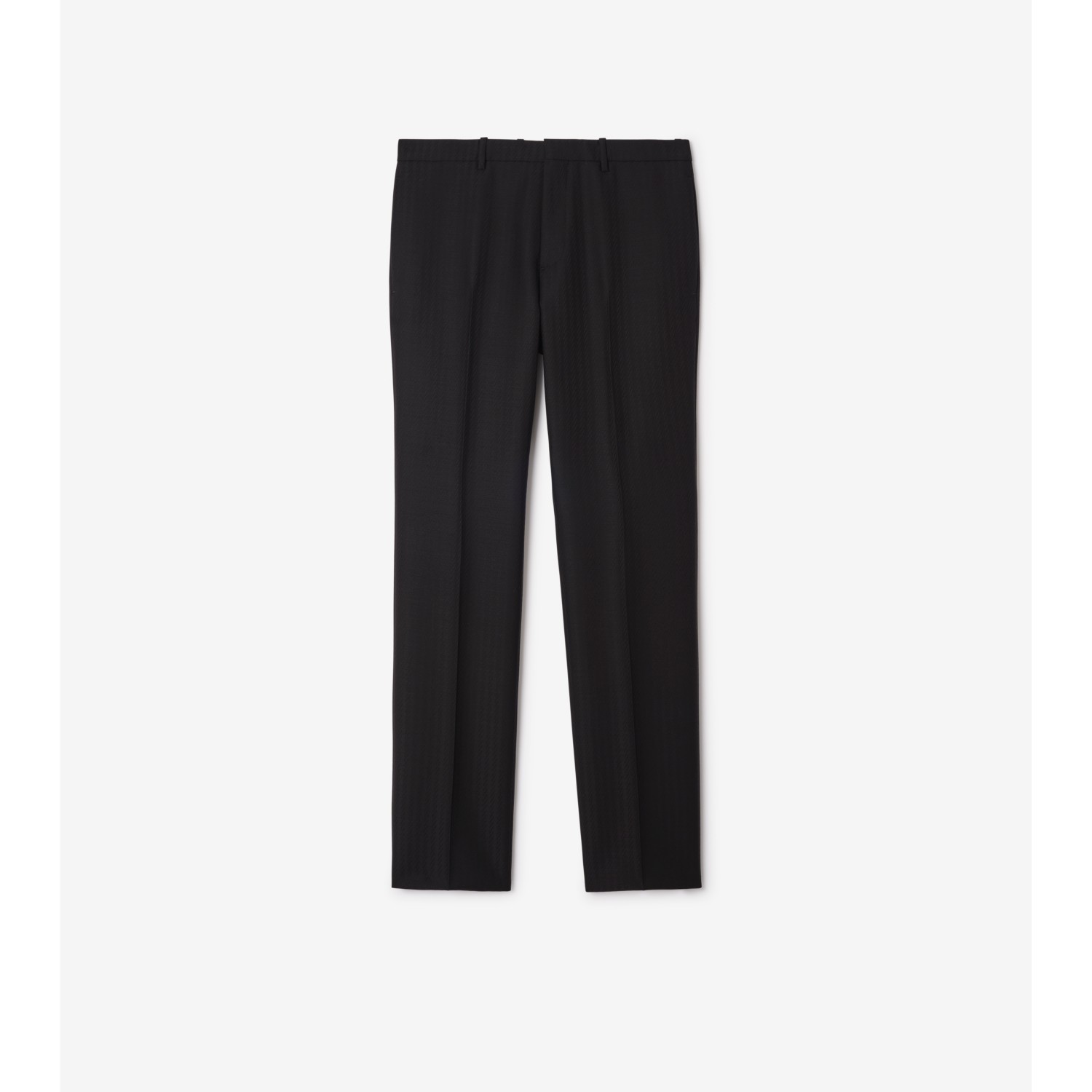 Striped Wool Mohair Tailored Trousers