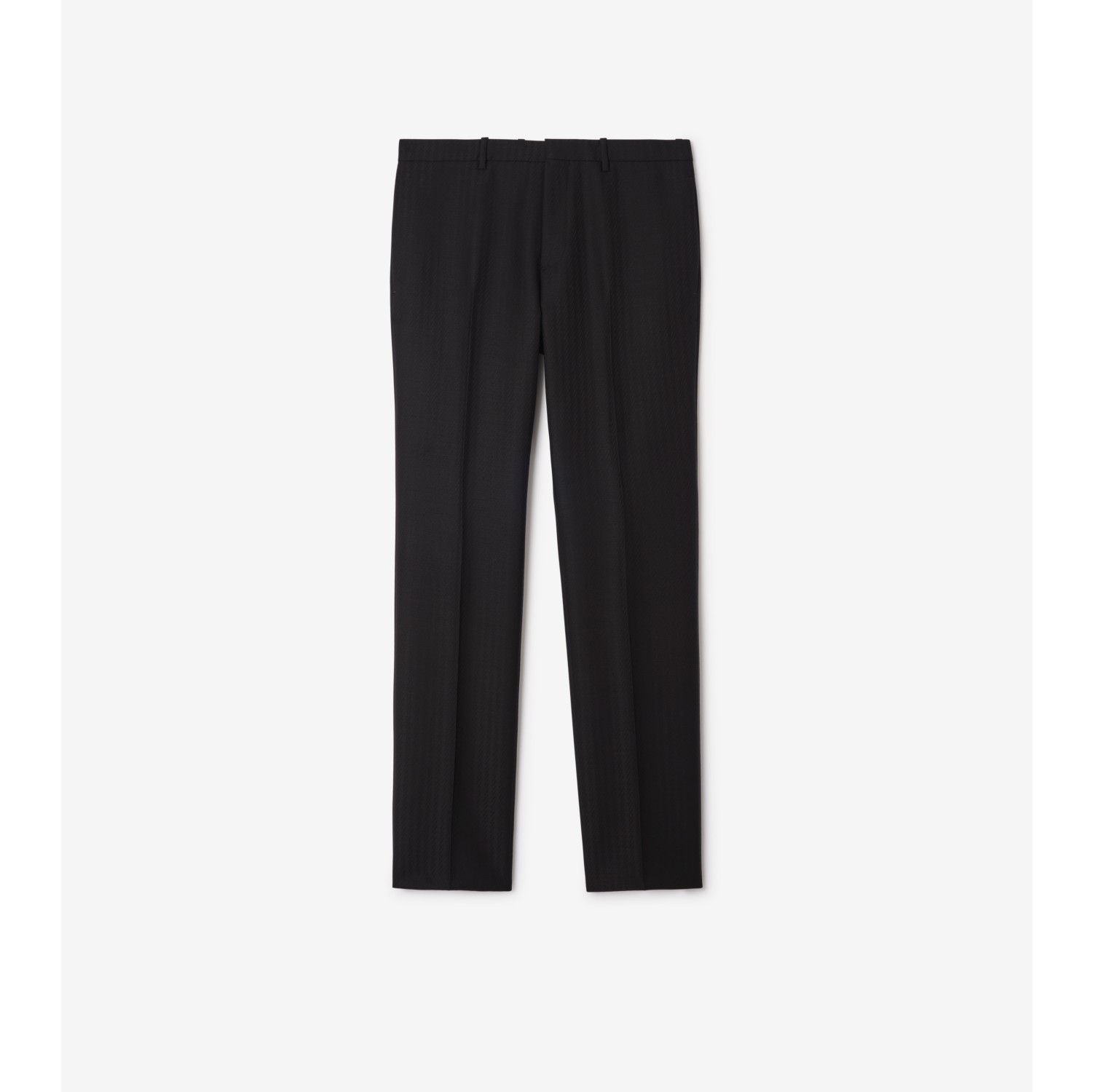 Striped Wool Mohair Tailored Trousers