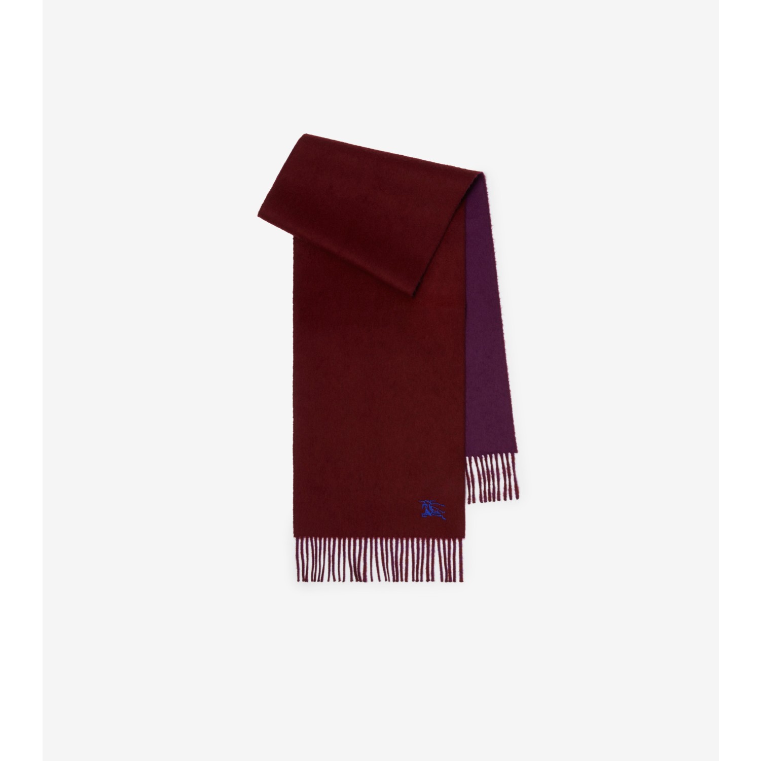 Reversible Cashmere Scarf in Oxblood/pansy | Burberry® Official