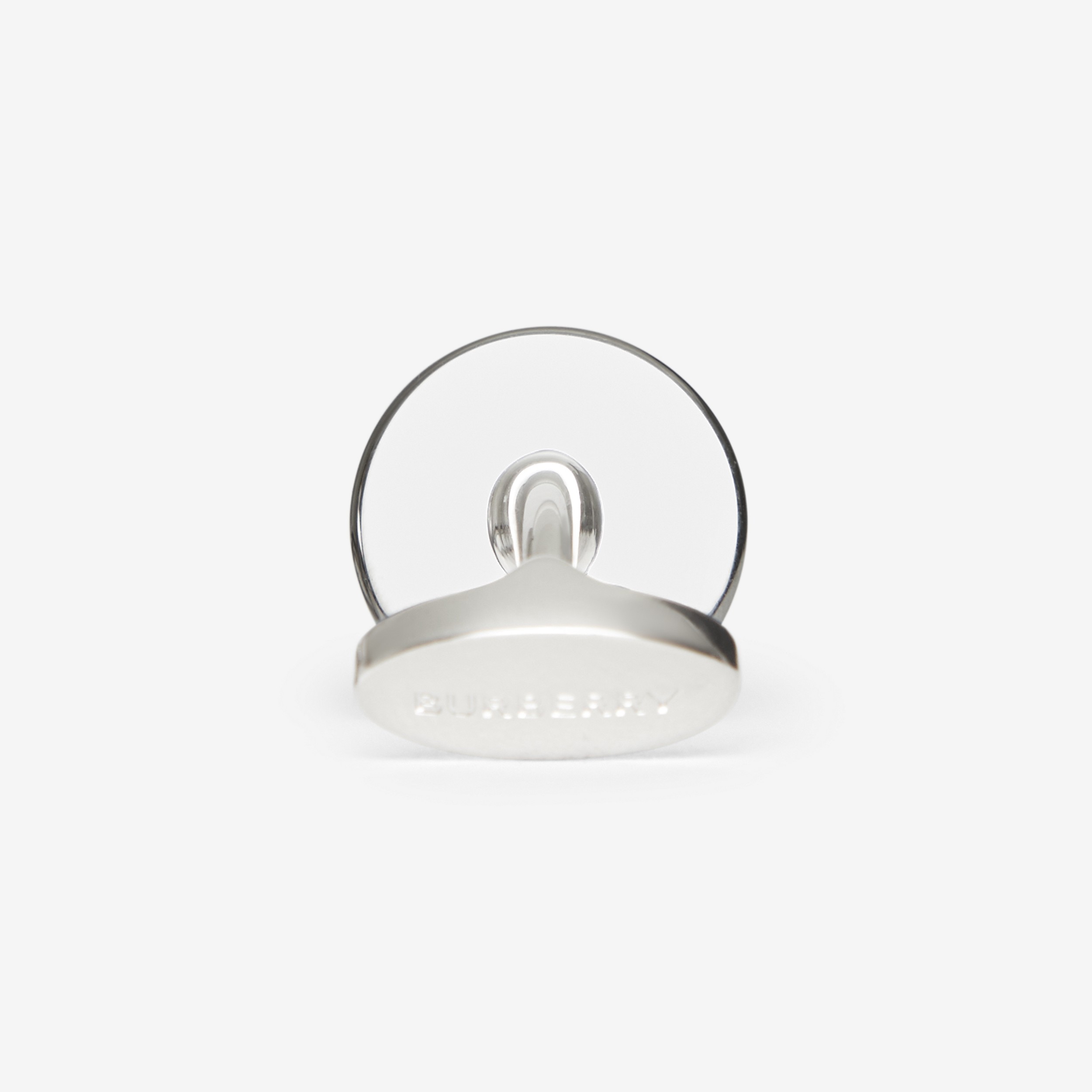 Logo Detail Palladium-plated Cufflinks in Silver - Men | Burberry® Official - 2