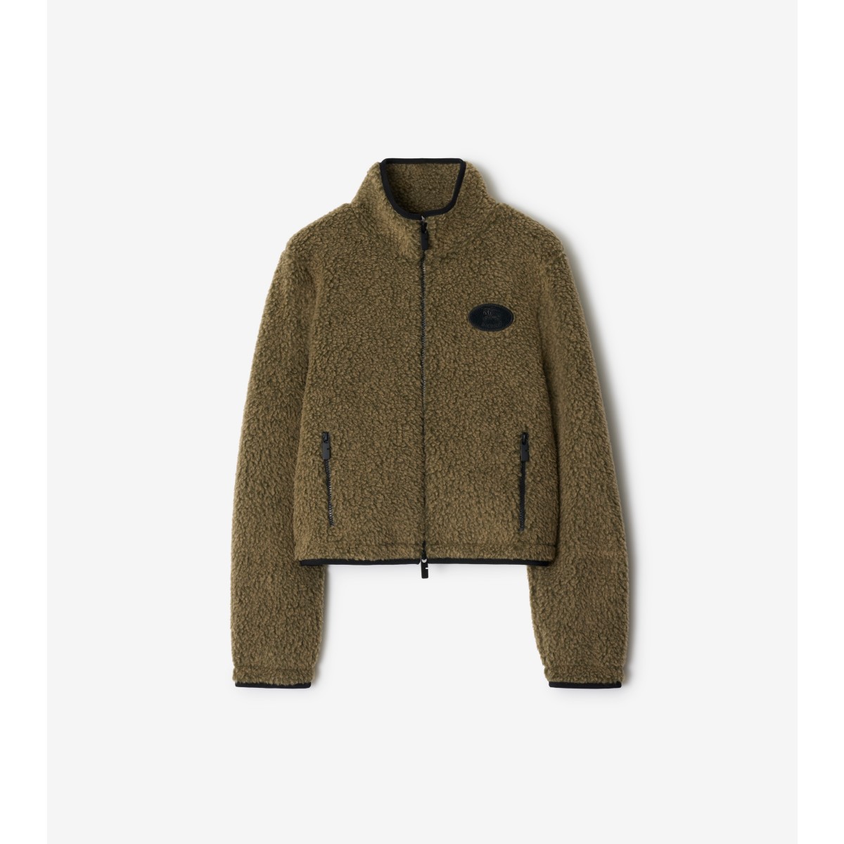 Burberry Cropped Fleece Jacket