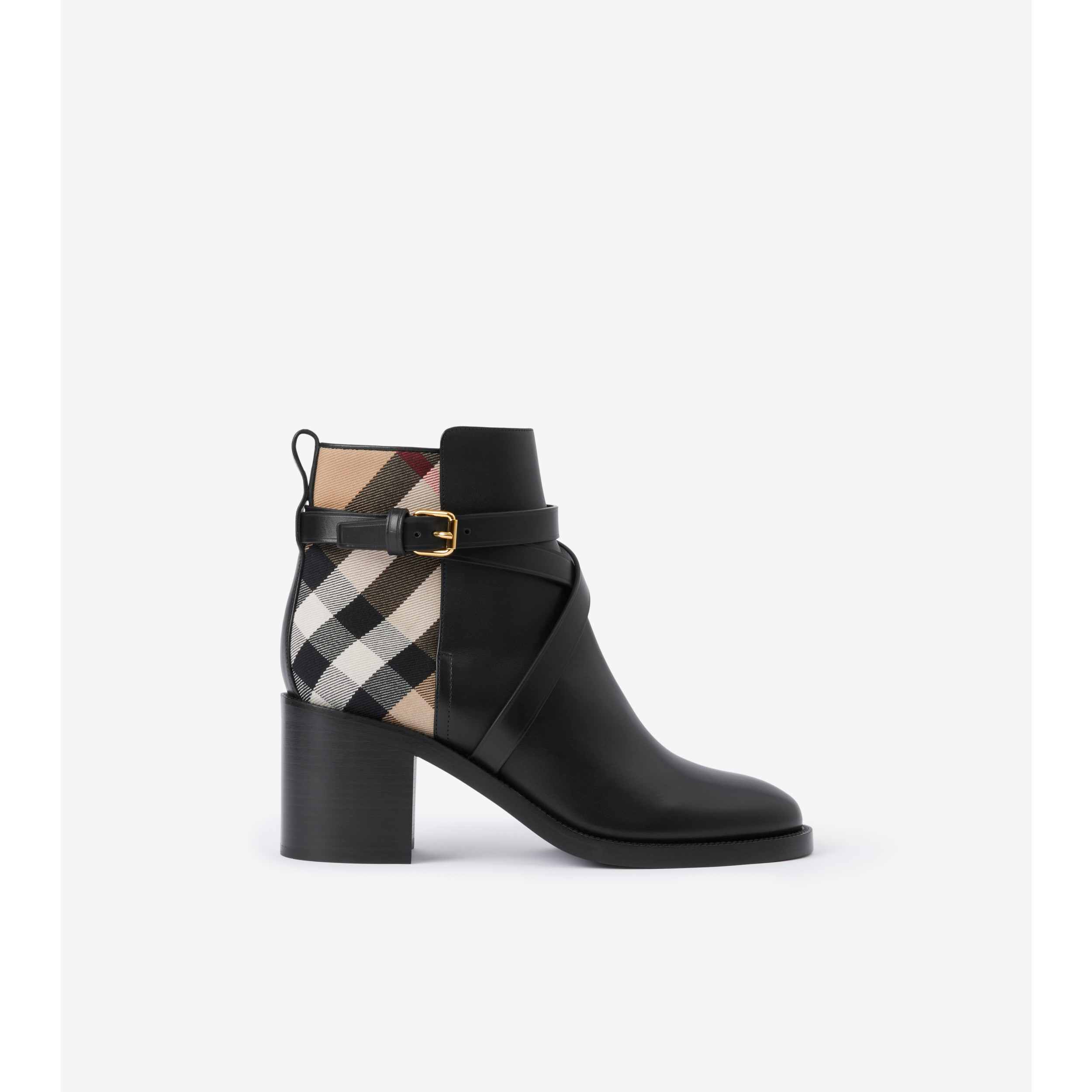 Burberry house check on sale boots