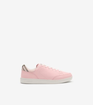 Leather Set Sneakers​ in Baby pink/mallow pink - Women | Burberry® Official