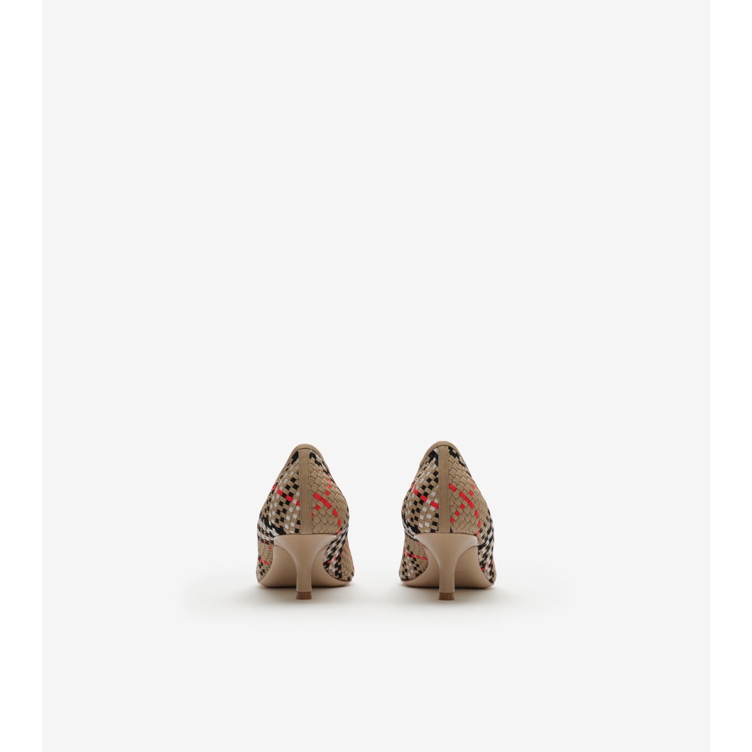 Check Dame Pumps​ in Sand beige - Women | Burberry® Official