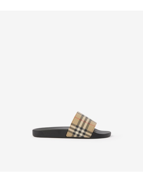 Mens burberry flip flops on sale