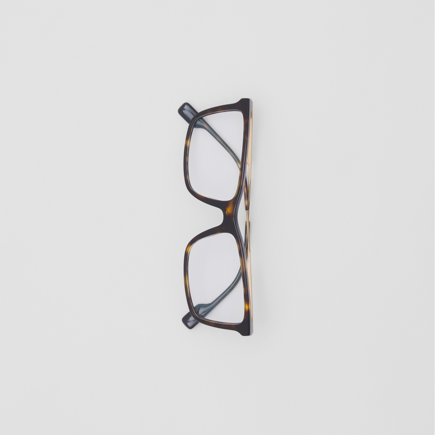 Monture rectangulaire à rayures iconiques pour lunettes de vue