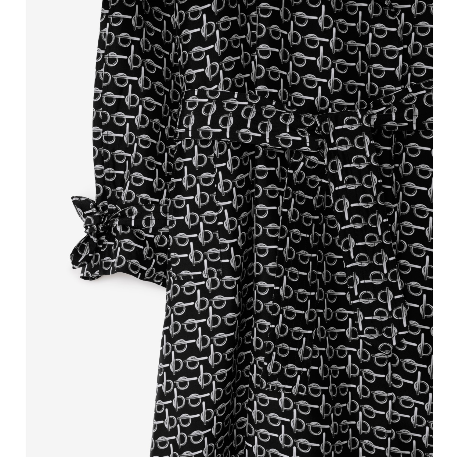 Long Silk Trench Coat