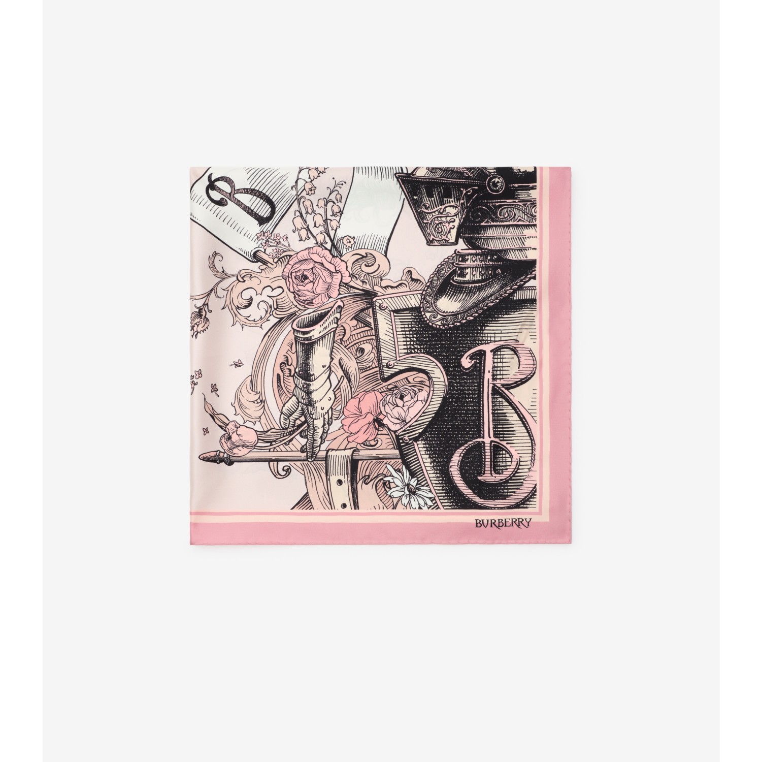 Etched Knight Silk Scarf