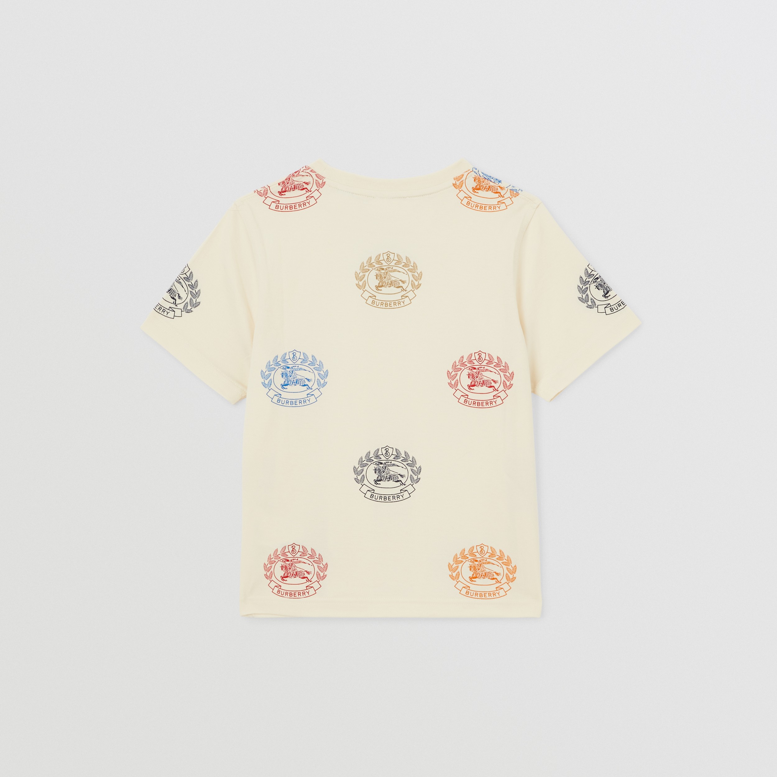 EKD Print Cotton T-shirt in Pale Cream | Burberry® Official - 4