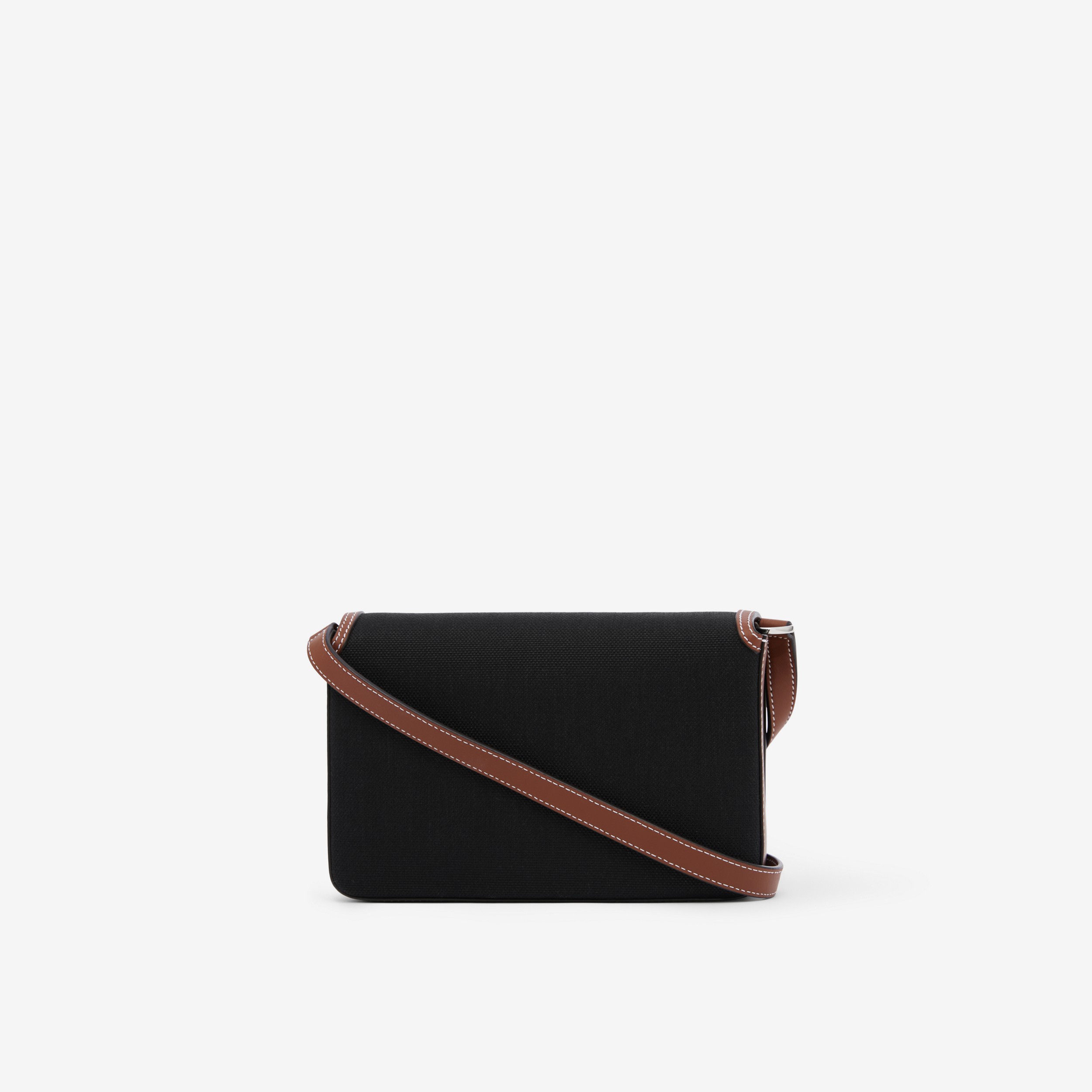 Mini sac Note en coton technique et cuir (Noir) - Femme | Site officiel Burberry® - 3
