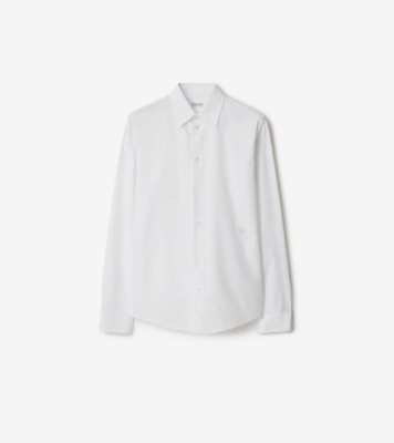 Camisa de vestir en algodon Blanco Hombre Burberry oficial