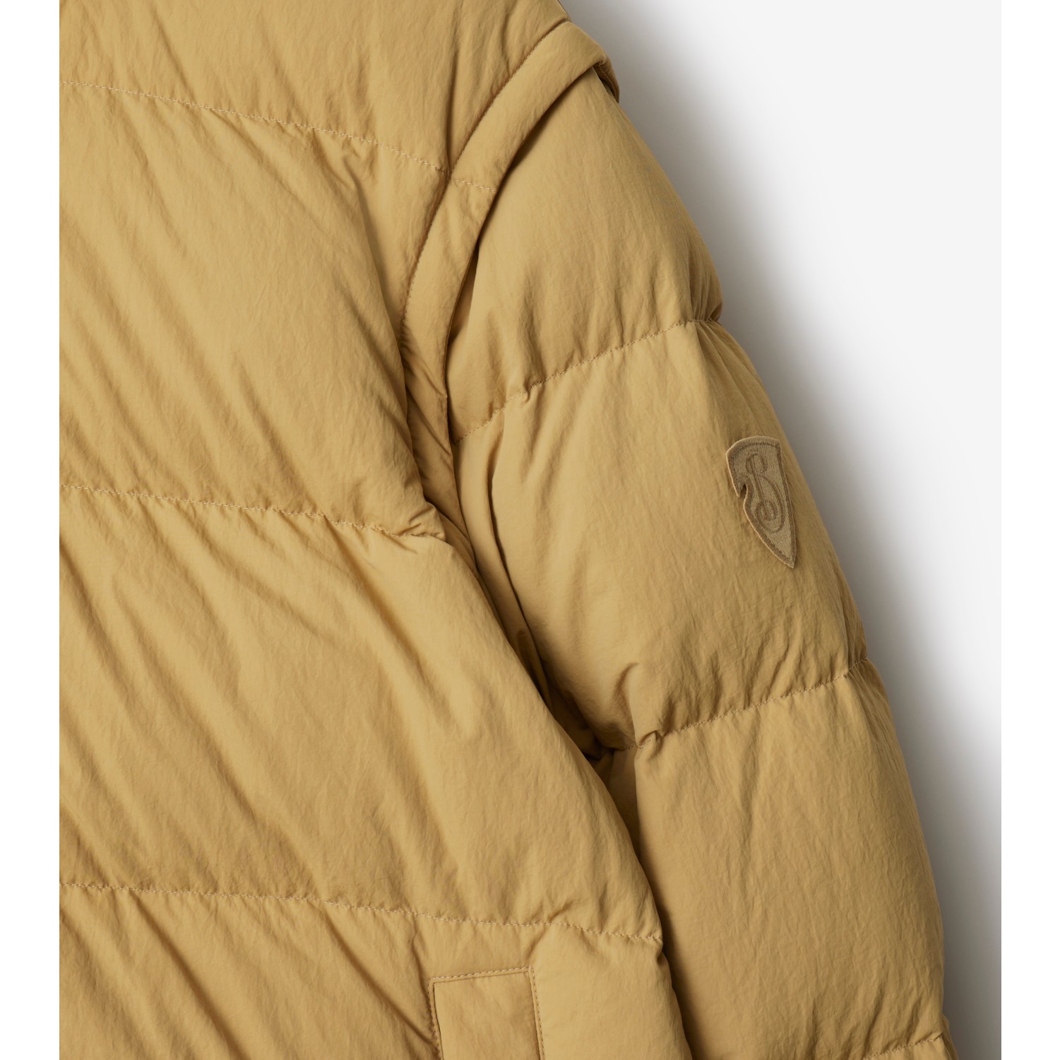 Detachable Sleeve Nylon Puffer Jacket