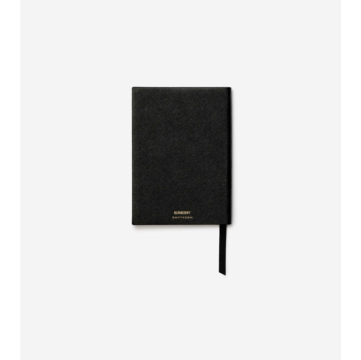 【新品・未使用】SMYTHSON パナマノート 黒レザー金縁 バーバリー x スマイソン パナマレザー ソーホー ノートブック