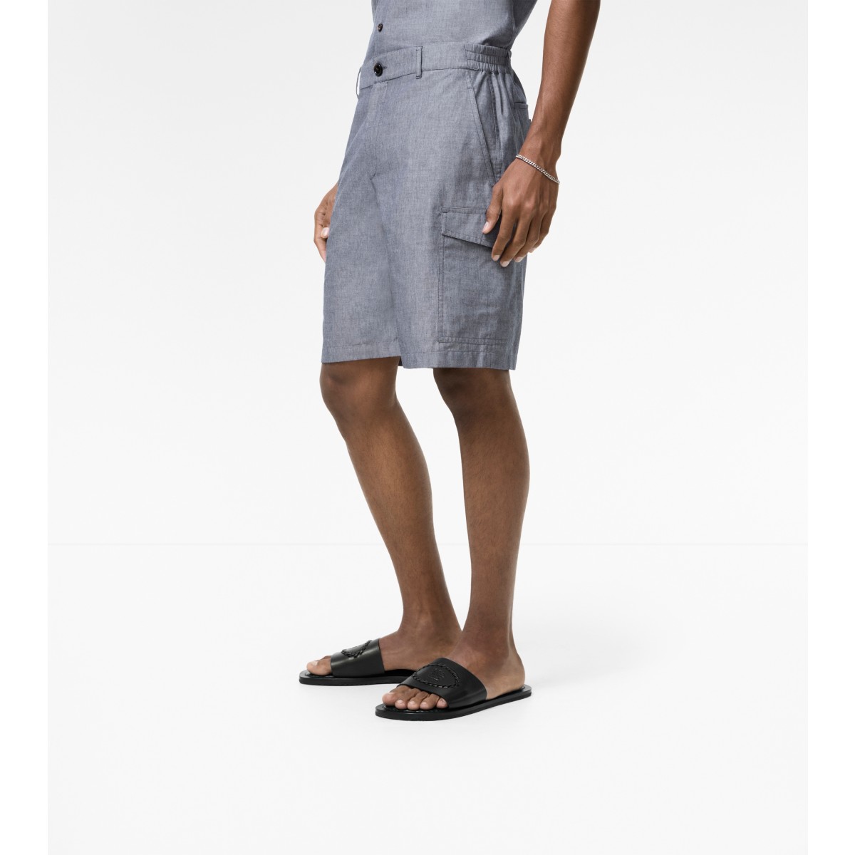  Chambray Cargo Shorts