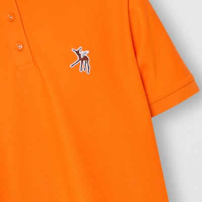 burberry polo shirt womens orange