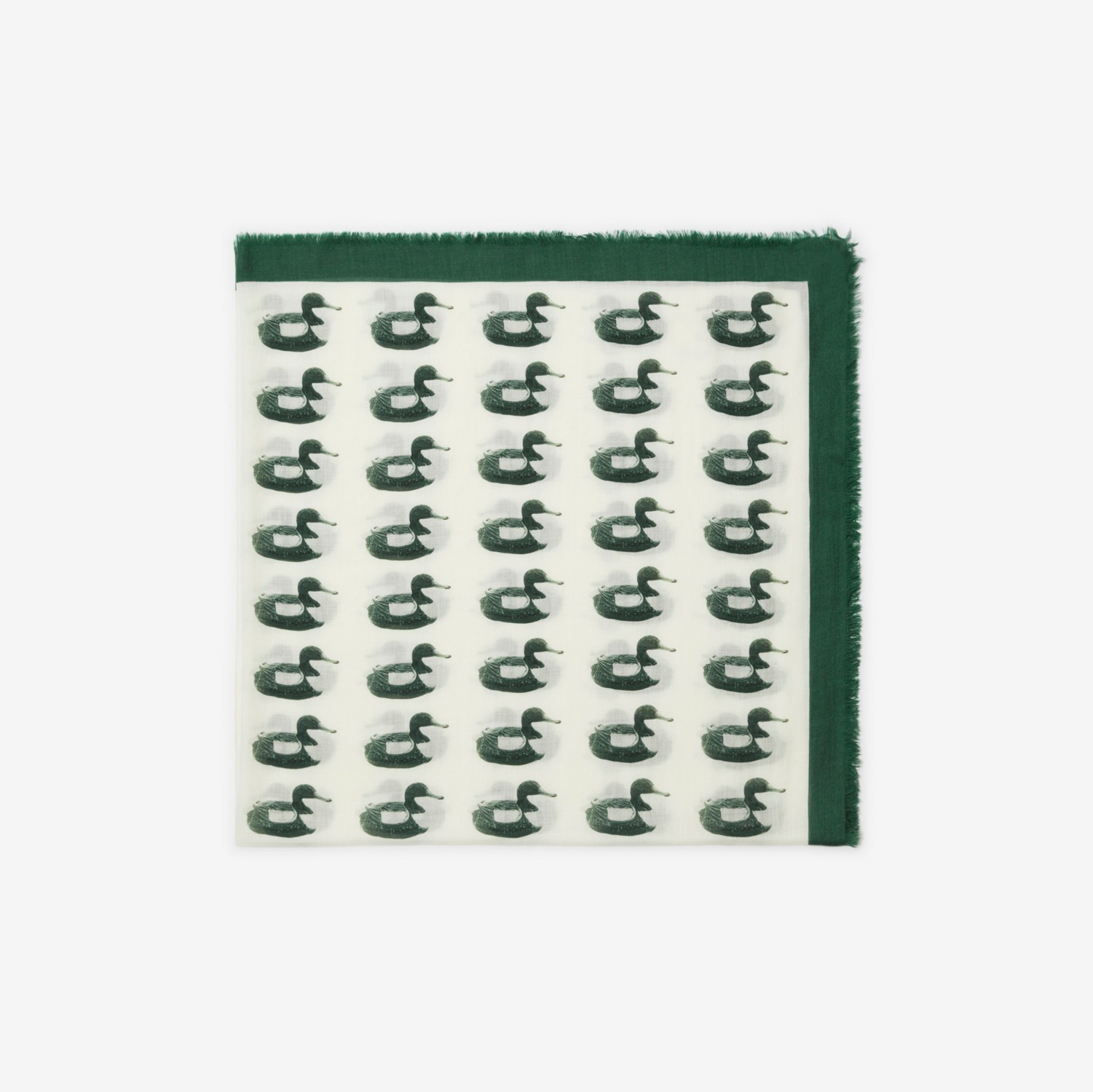 Duck Print Cashmere Scarf in Vine | Burberry® Official