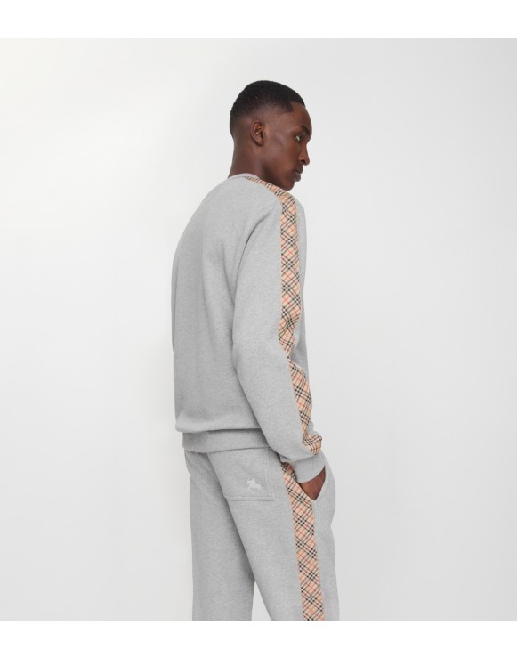 Sweat-shirt en coton avec Check