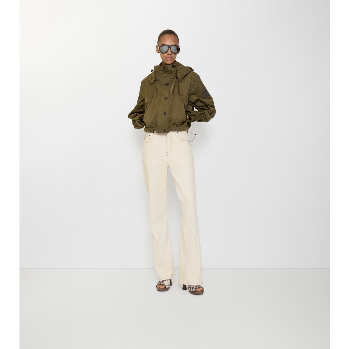  Embroidered High Rise Bootcut Jeans