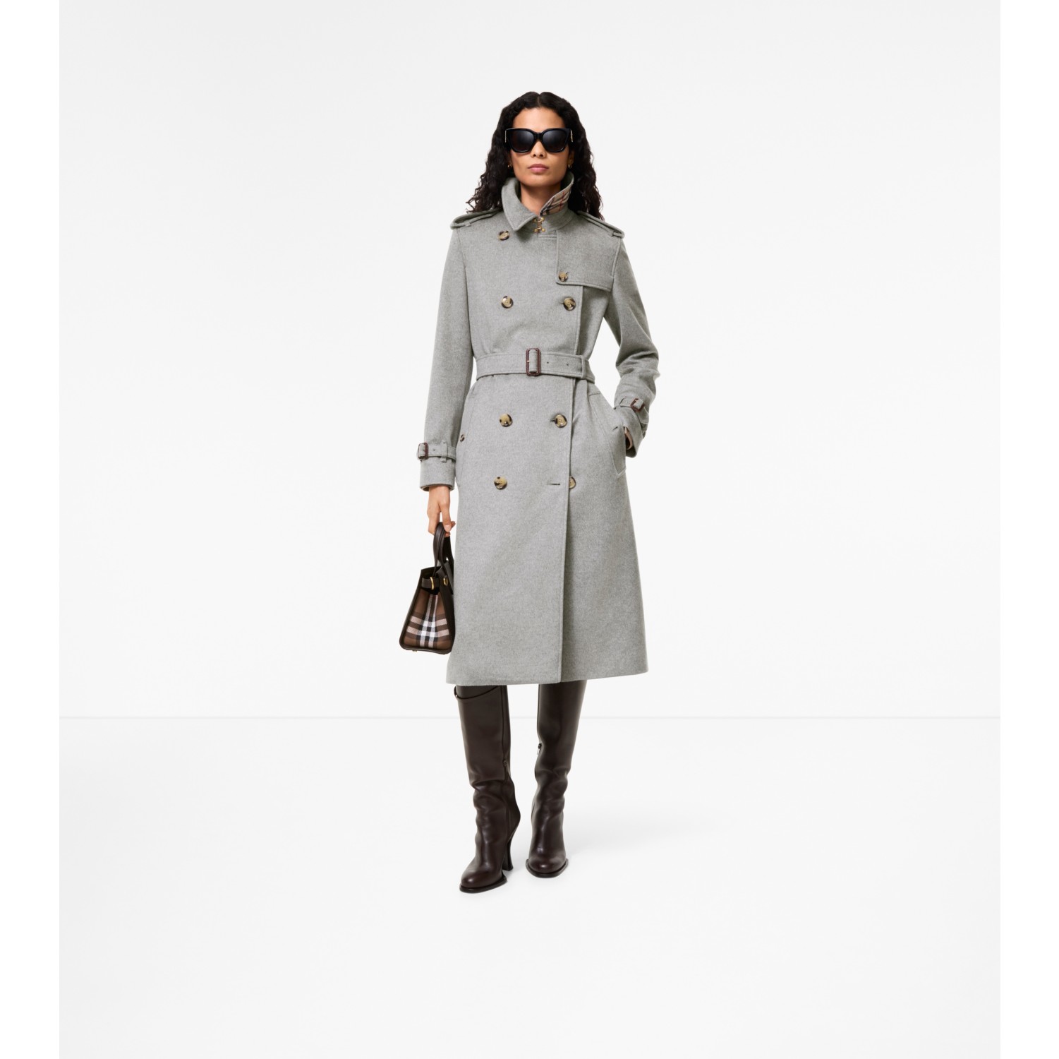 Long Cashmere Kensington Trench Coat