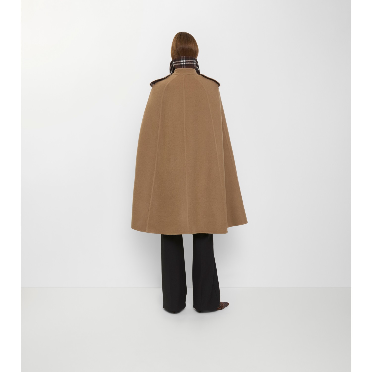 Wool Belmont Trench Cape - thumbnail 4
