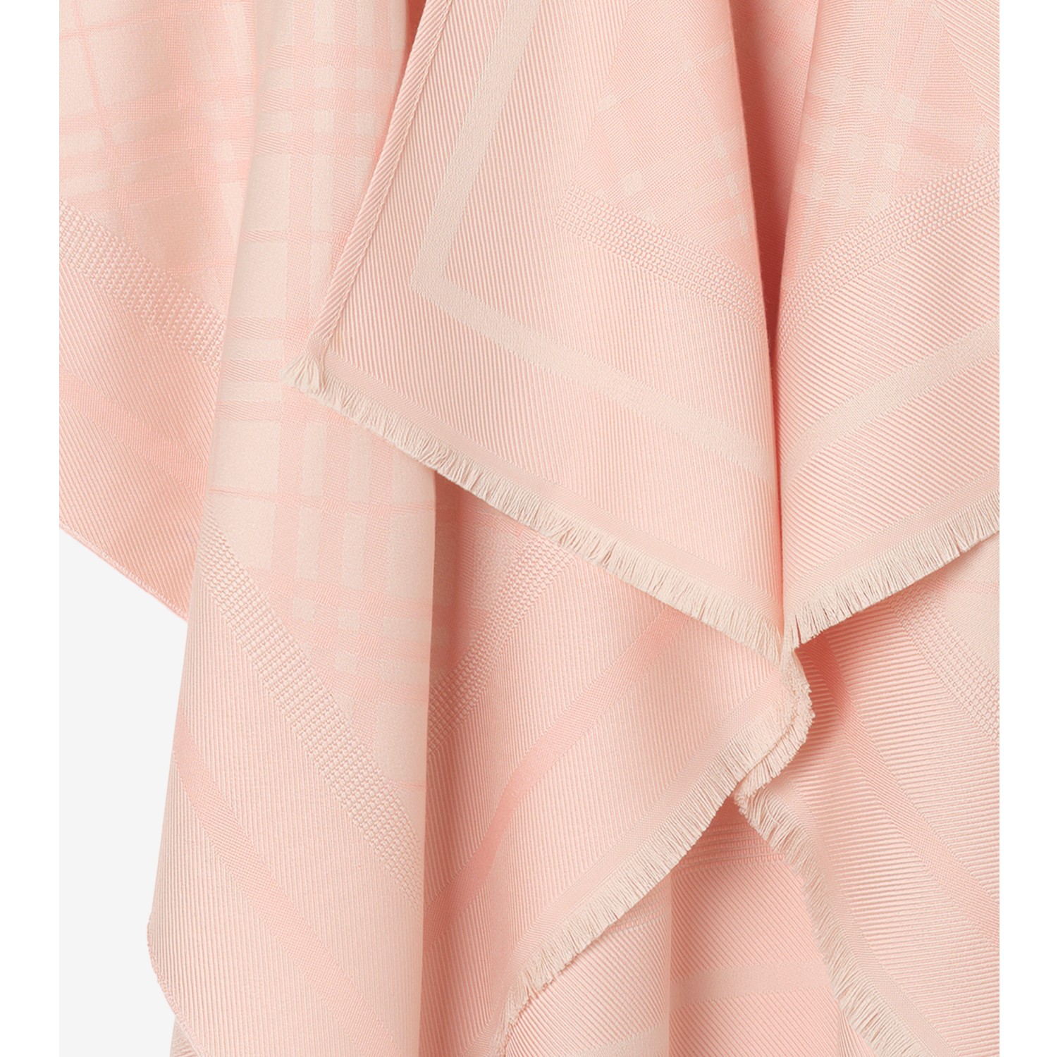 Mantella in lana e cashmere Check