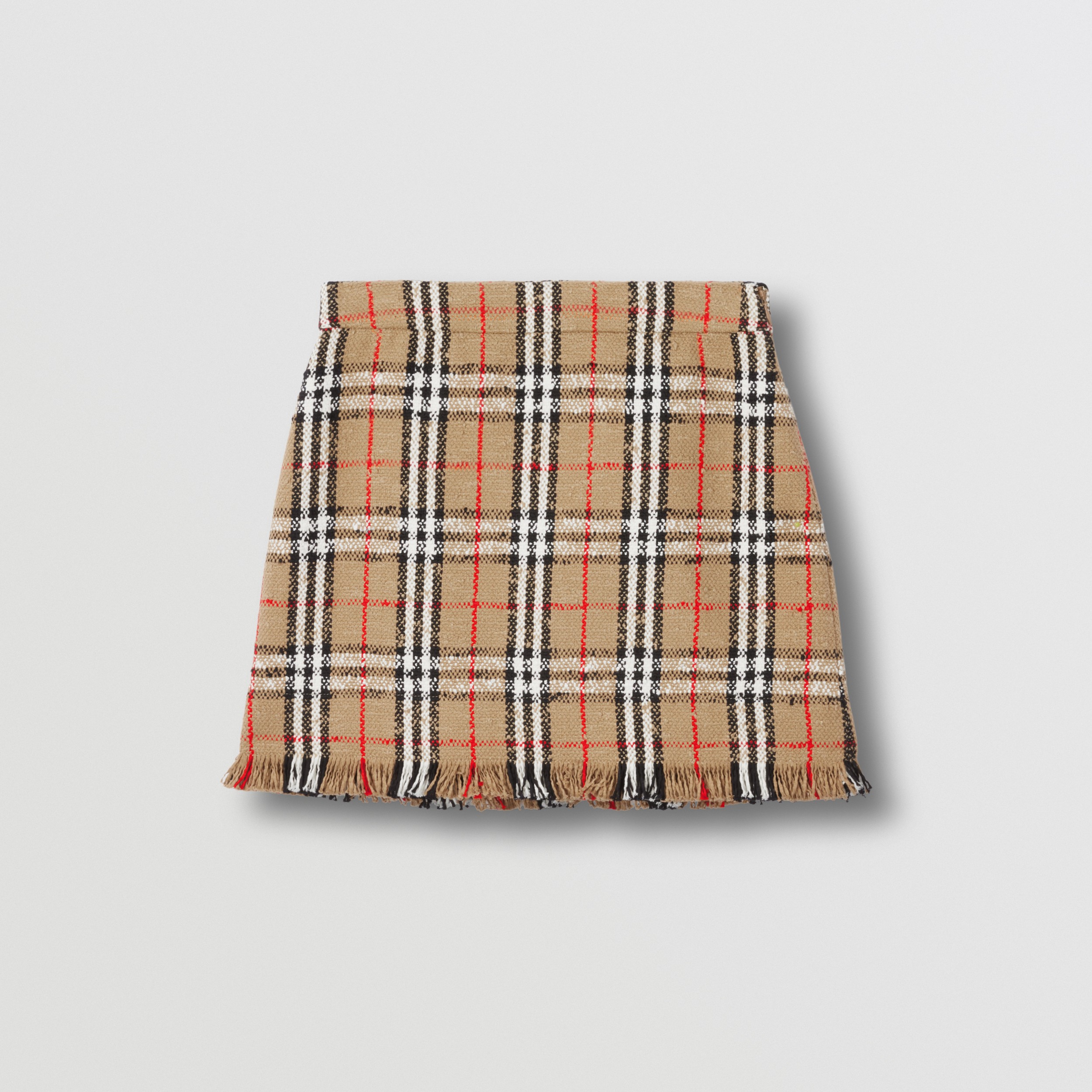 ヴィンテージチェック ブークレ ミニスカート (アーカイブベージュ) - ウィメンズ | Burberry®公式サイト ヴィンテージチェック ブークレ ミニスカート (アーカイブベージュ) - ウィメンズ | Burberry®公式サイト