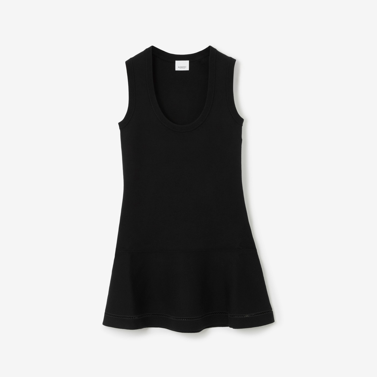 スリーブレス カシミアコットンブレンド ドレス (ブラック) - ウィメンズ | Burberry®公式サイト