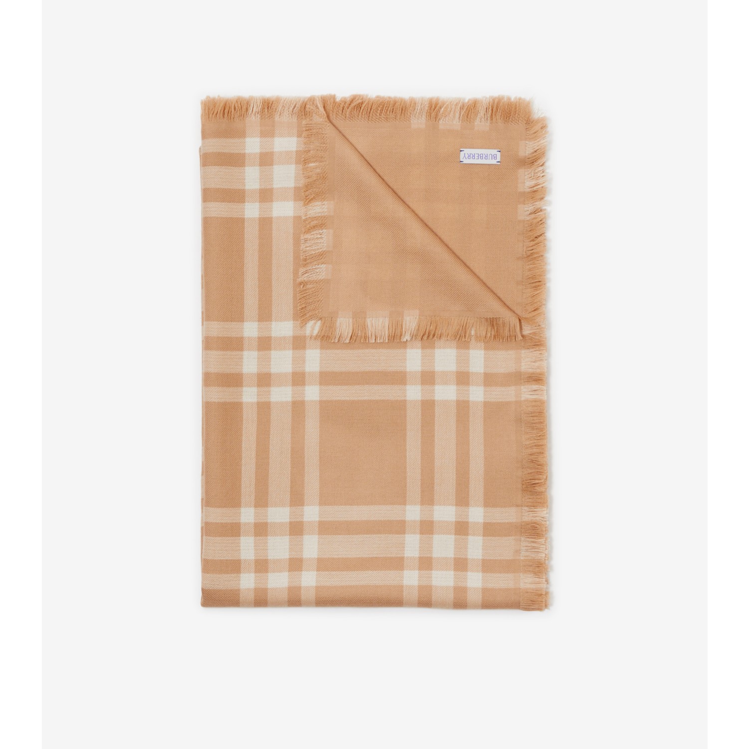 Camel store check scarf