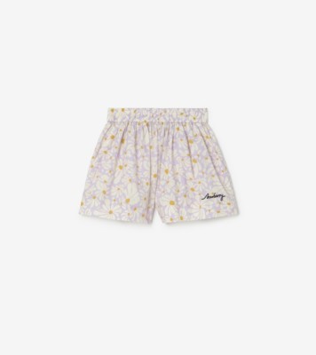 Daisy Cotton Shorts in Wisteria purple | Burberry® Official