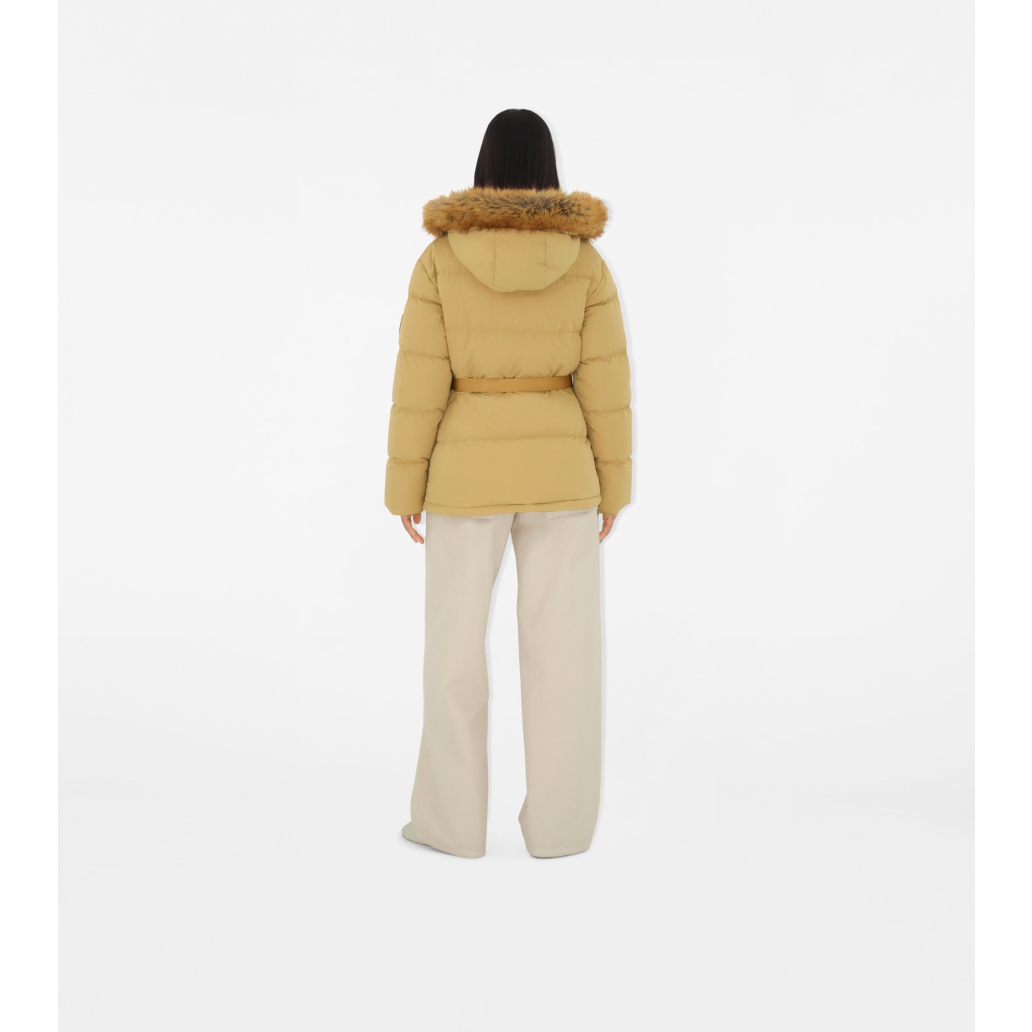 Short Nylon Puffer Coat