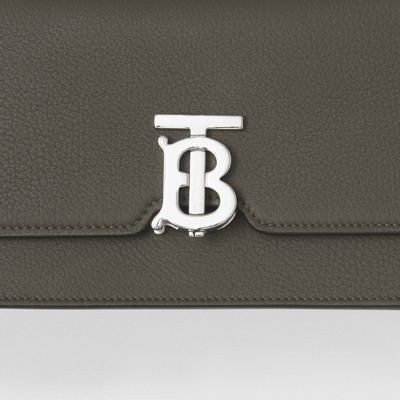 burberry grainy leather wristlet clutch