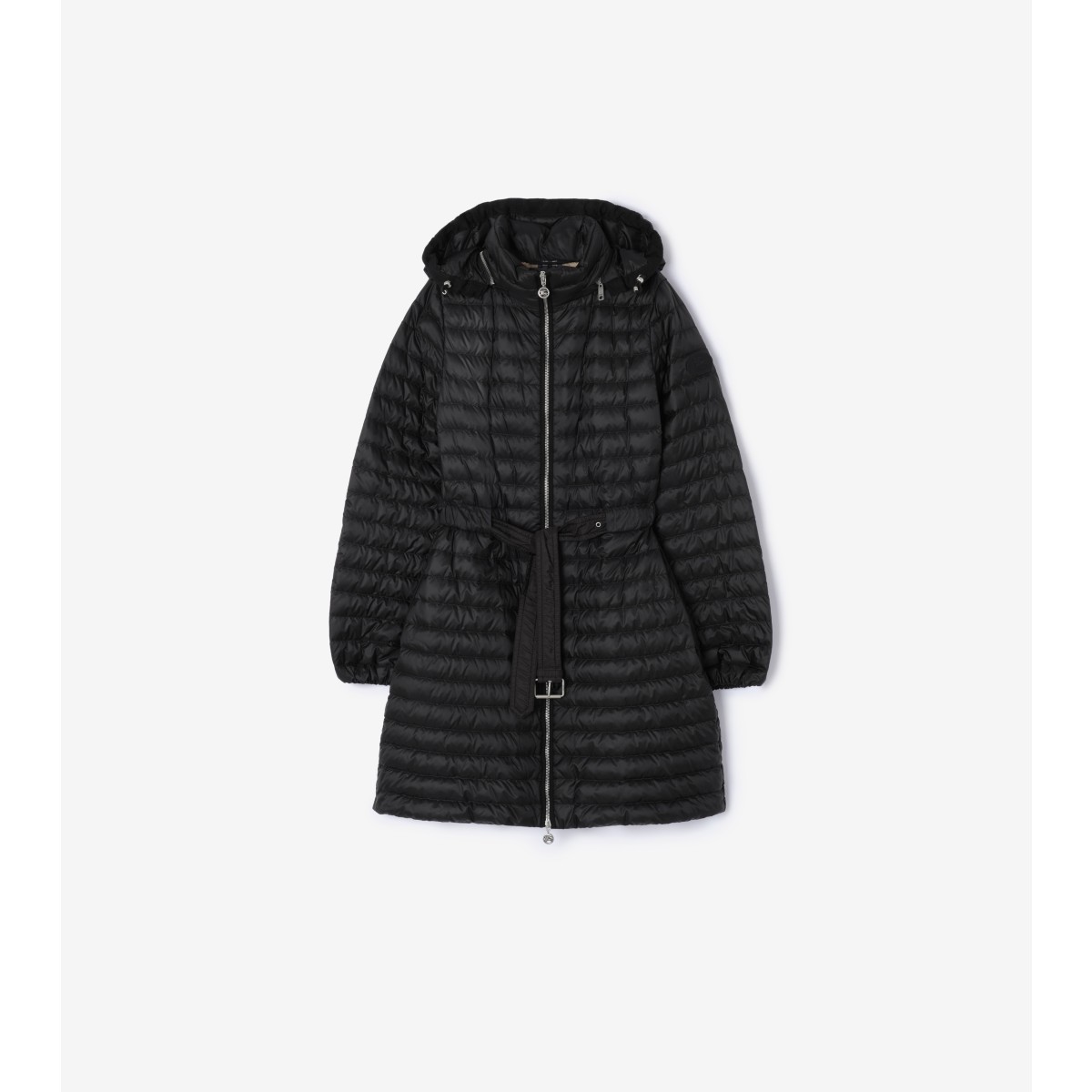  Check Nylon Amberley Puffer Coat