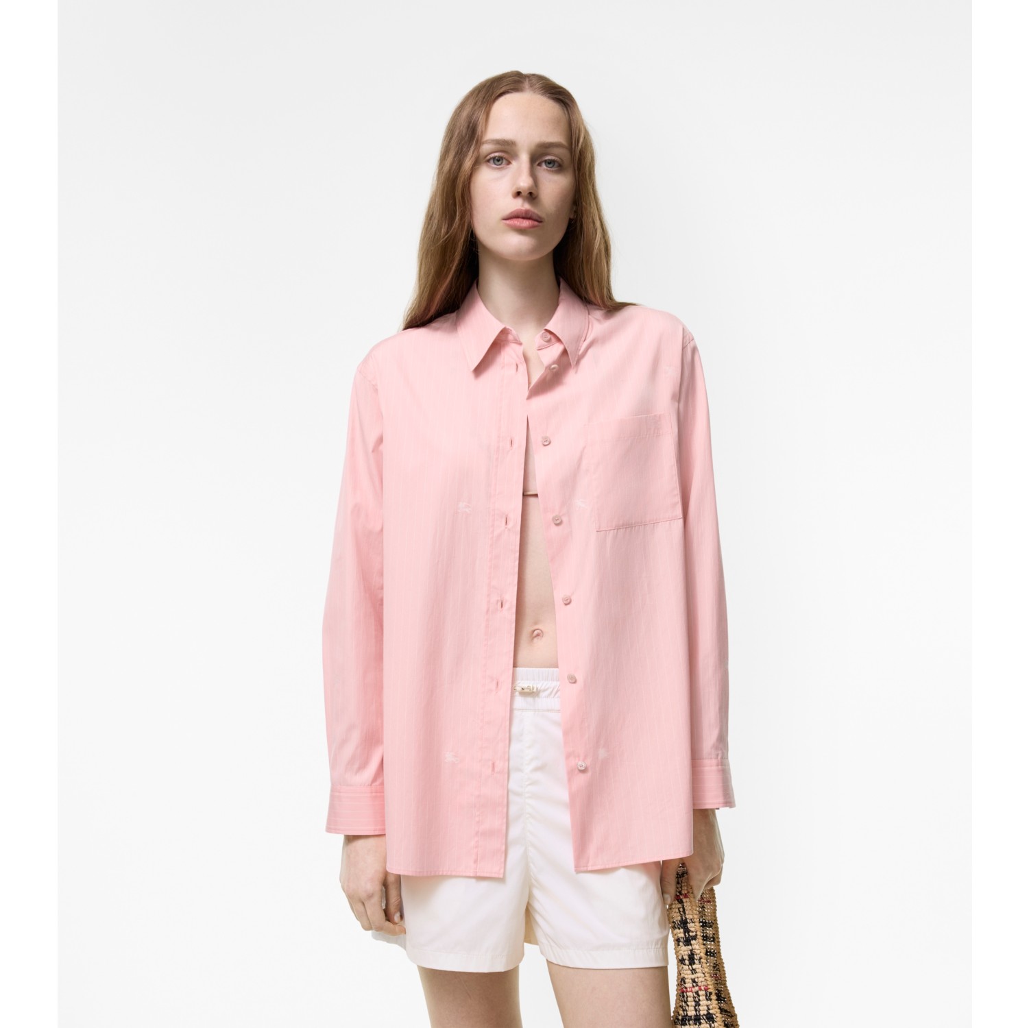 Relaxed Fit Knight Fil Coupé Striped Cotton Shirt