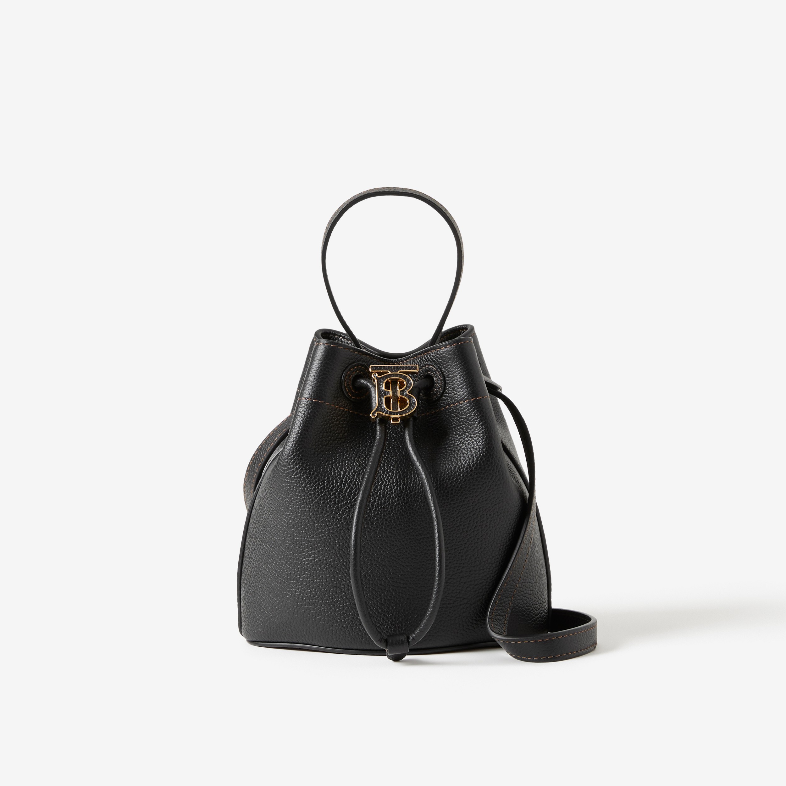 Mini TB Bucket Bag in Black - Women | Burberry® Official - 1