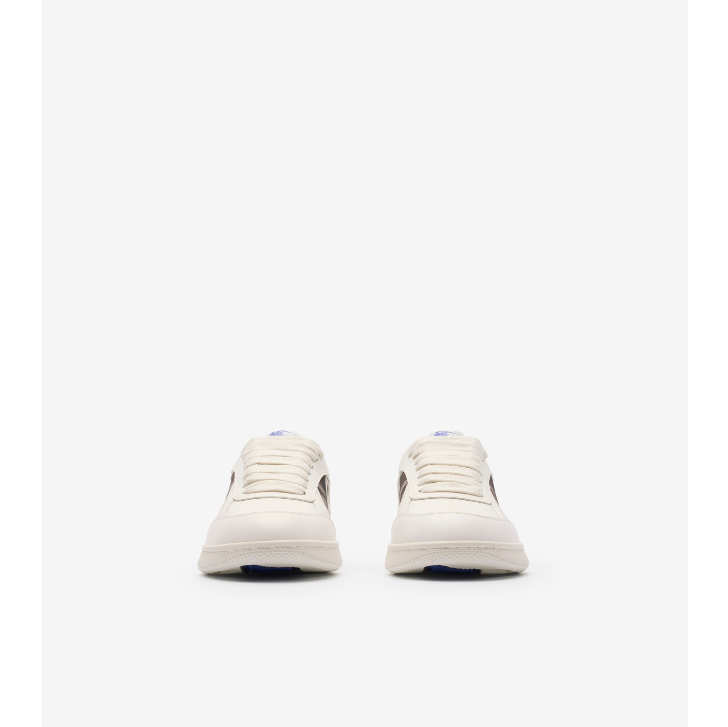Sneaker „Terrace“ aus Leder mit Check