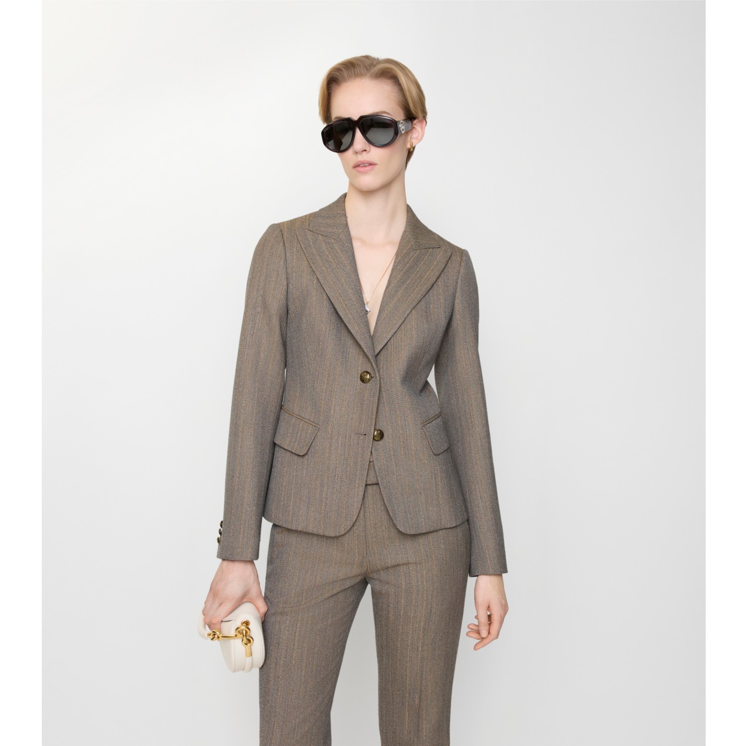 Mouliné Wool Tailored Jacket