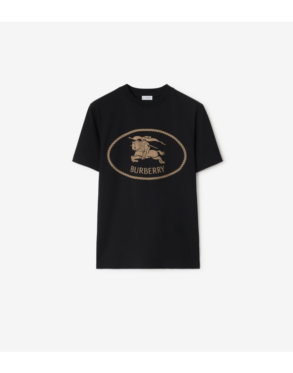 Knight Stamp Cotton T-shirt