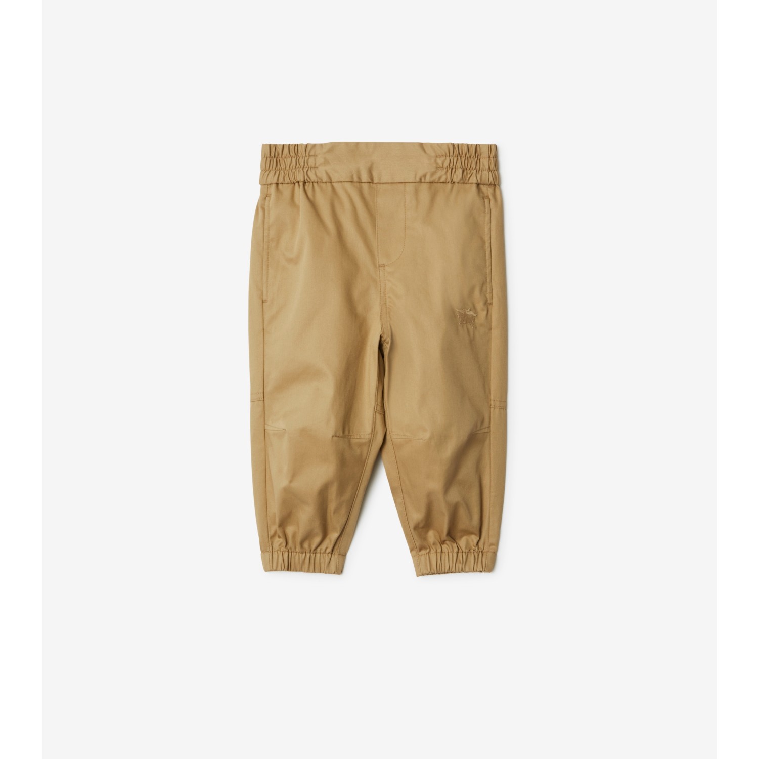 Check Cotton Twill Trousers in Archive Beige - Women