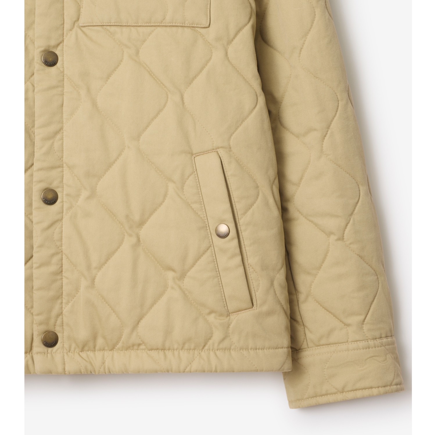Sobrecamisa acolchada en gabardina
